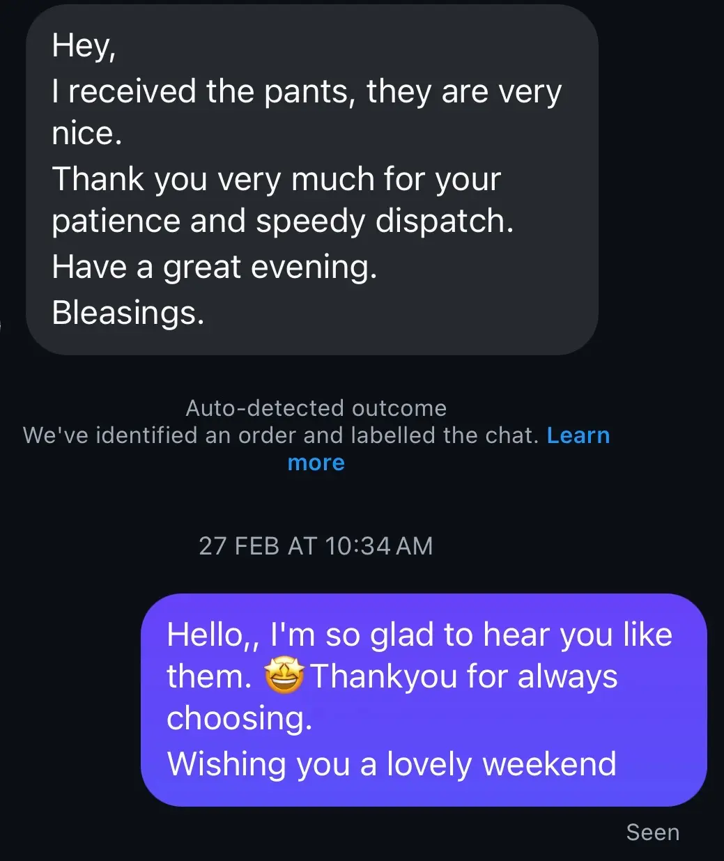 Home Customer review of Palazzo Haven pants