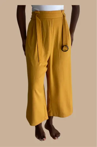 palazzo pants yellow