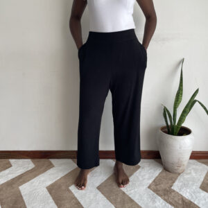New Arrivals black stretchy wide leg culottes size 16 kenya